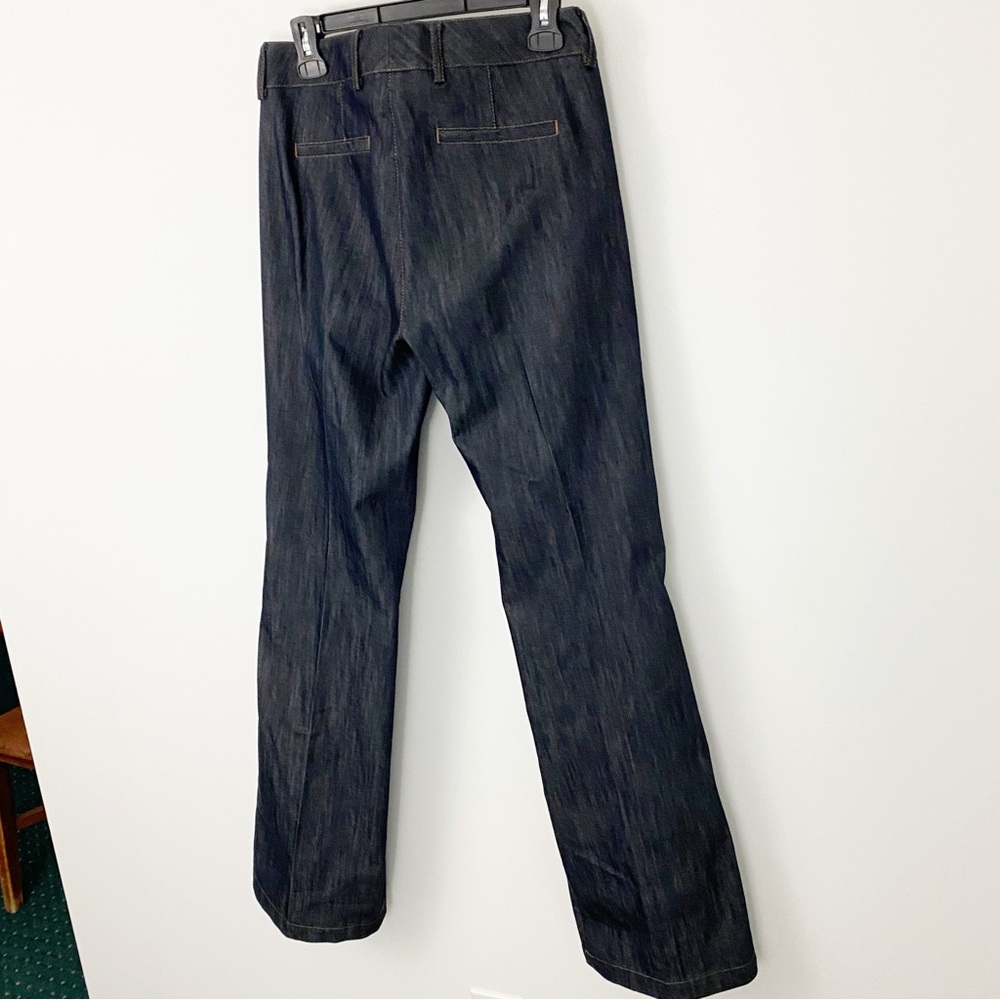 NEW Elie Tahari size 8 Dark Denim Fit & Flare Boot Cut Pant - Picture 9 of 14